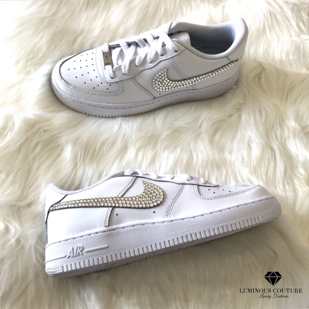 Swarovski® Nike Air Force 1 Triple White - Picture 5 of 9